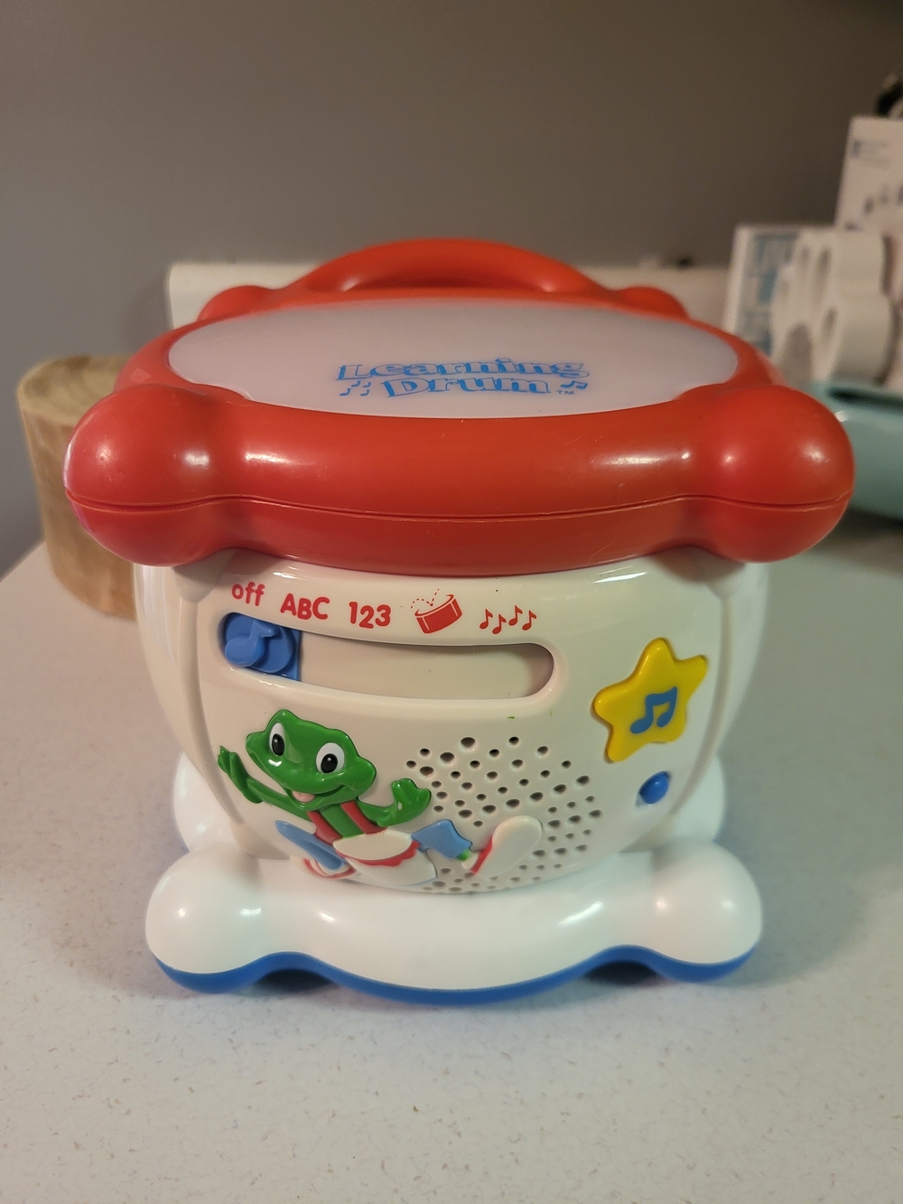 Vintage Leapfrog Learning Drum Educational Music Lights Sounds Counting  2001